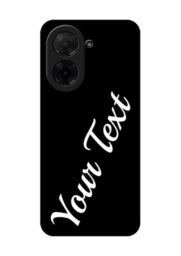 Poco C71 Custom Glass Phone Case - With Your Name Design