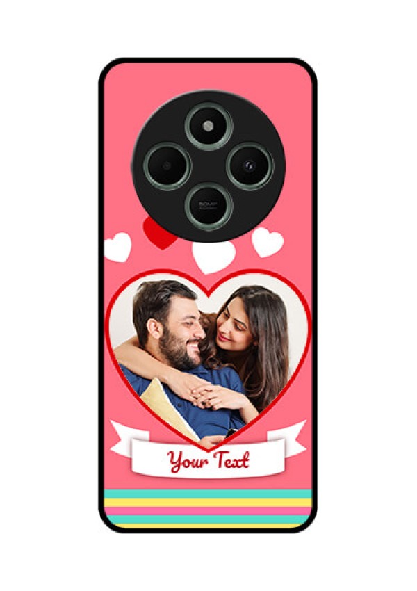 Poco C75 5G Custom Glass Phone CaseLove Shapes Doodle Design