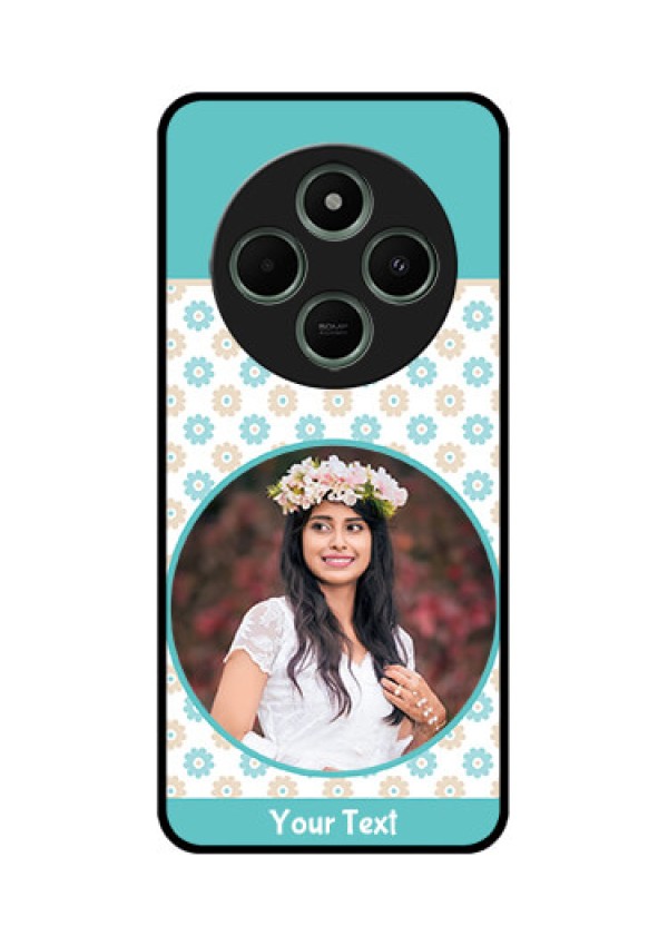 Poco C75 5G Custom Glass Phone CaseBeautiful Flowers Design