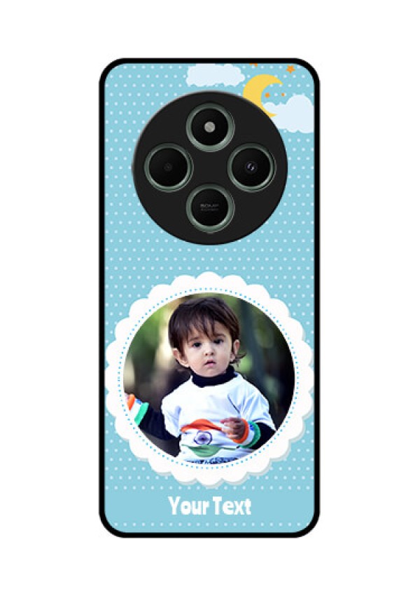 Poco C75 5G Custom Glass Phone CaseViolet Pattern Design
