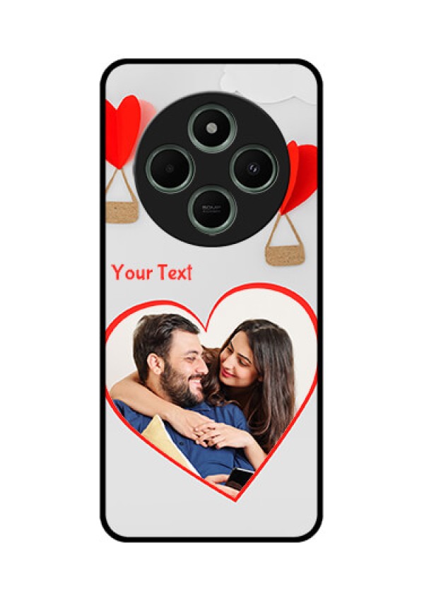Poco C75 5G Custom Glass Phone CaseParachute Love Design