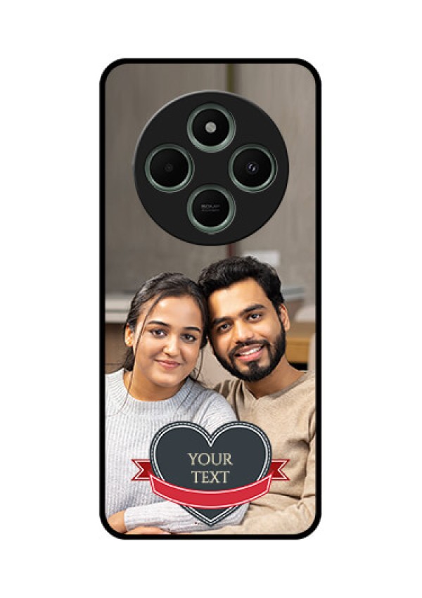 Poco C75 5G Custom Glass Phone CaseJust Married Couple Design