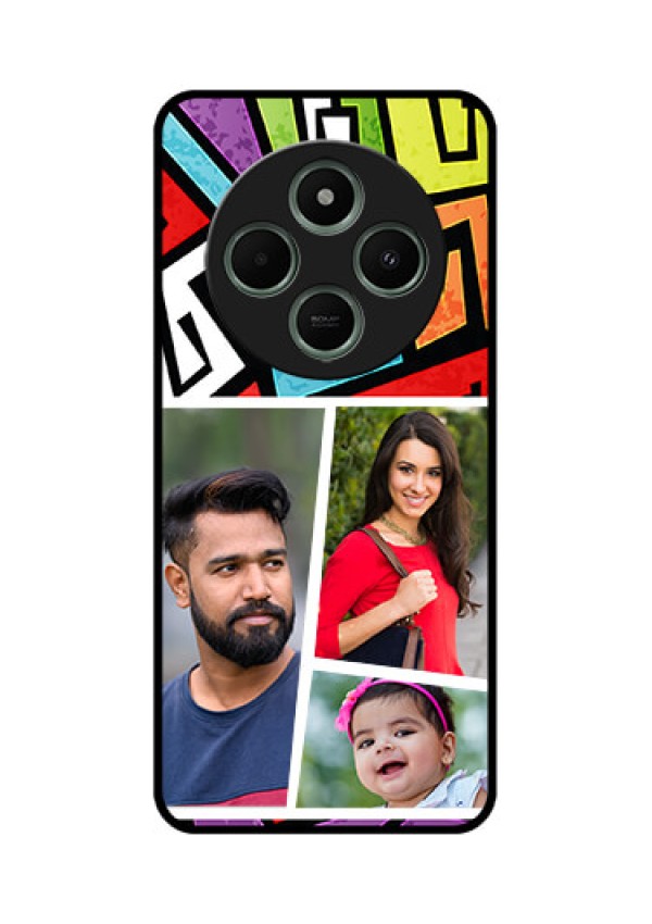 Poco C75 5G Custom Glass Phone CaseGraffiti Pattern Design