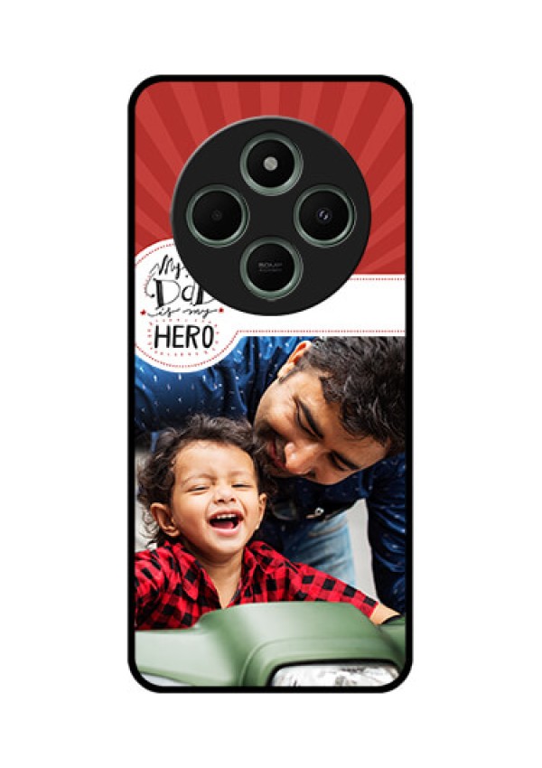 Poco C75 5G Custom Glass Phone CaseMy Dad Hero Design