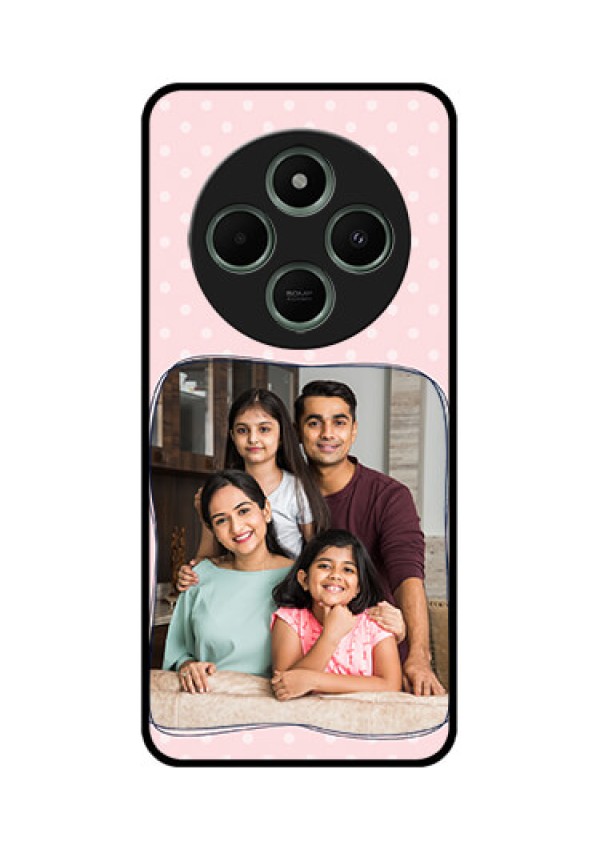 Poco C75 5G Custom Glass Phone CaseFamily With Dots Design
