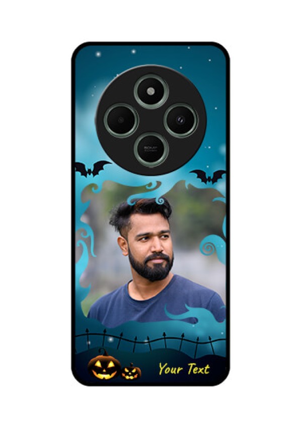 Poco C75 5G Custom Glass Phone CaseHalloween Frame Design