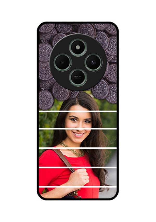 Poco C75 5G Custom Glass Phone CaseWith Oreo Biscuit Design