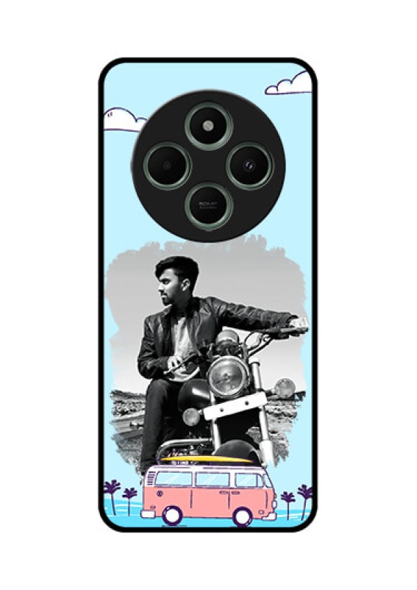 Poco C75 5G Custom Glass Phone CaseTravel and Adventure Design