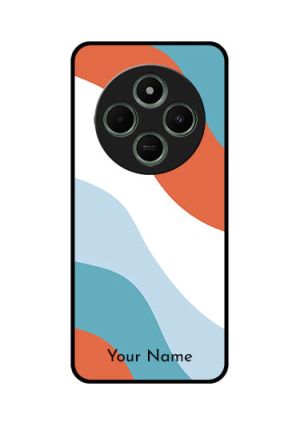Poco C75 5G Custom Glass Phone CaseColoured Waves Design