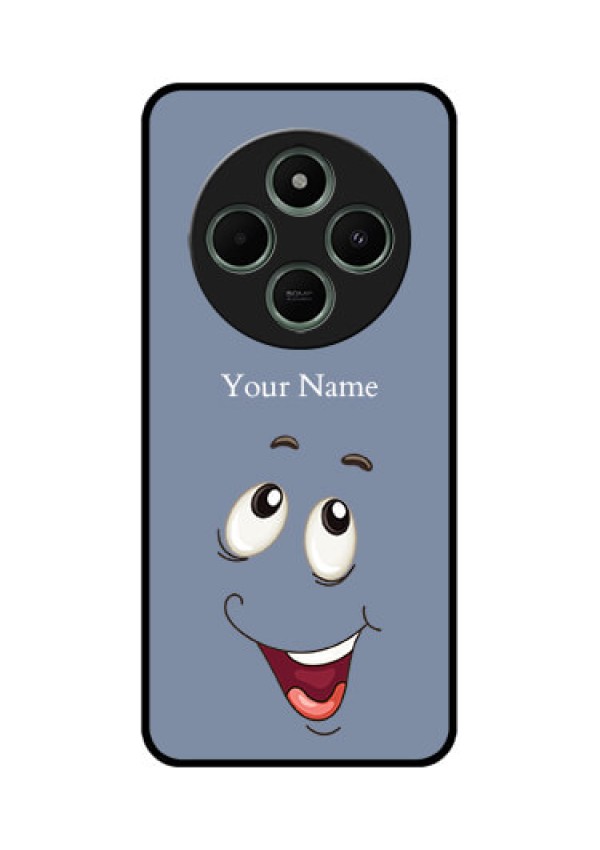 Poco C75 5G Custom Glass Phone CaseLaughing Cartoon Face Design