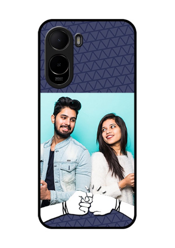 Poco C81 Custom Glass Phone Case - With Best Friends Design