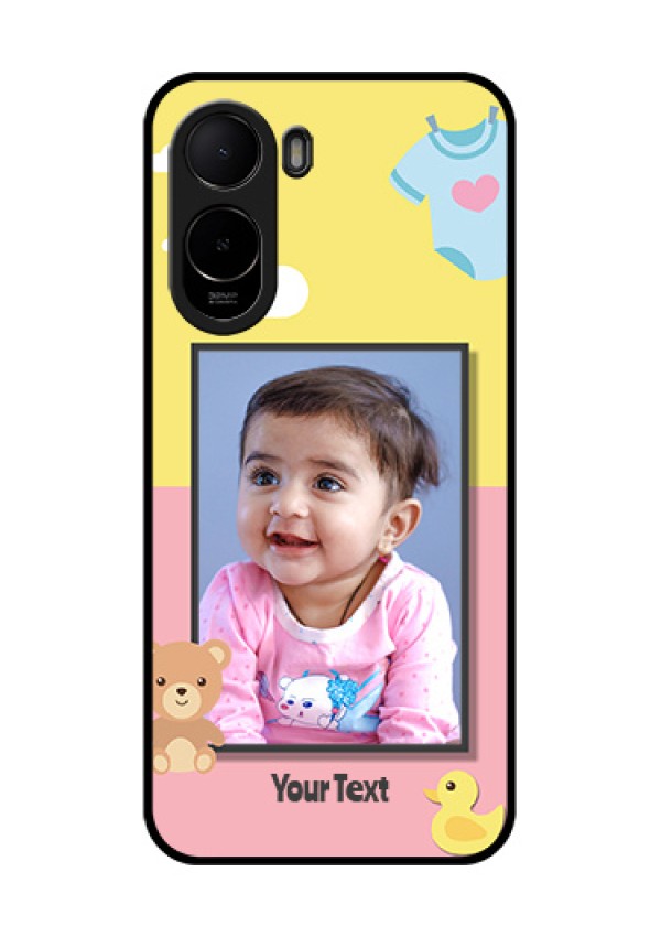 Poco C81 Custom Glass Phone Case - Kids 2 Color Design