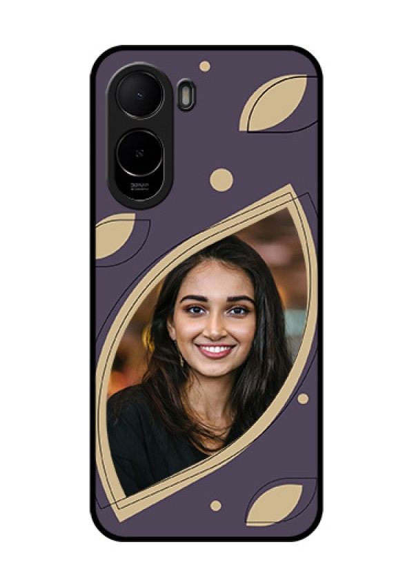 Poco C81 Custom Glass Phone Case - Falling Leaf Design
