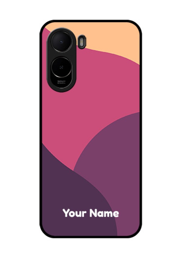 Poco C81 Custom Glass Phone Case - Mixed Multi - Colour Abstract Art Design