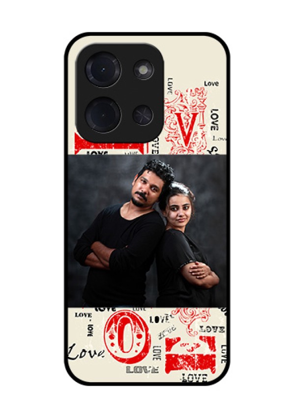 Poco C85 5G Custom Glass Phone Case - Trendy Love Design Case