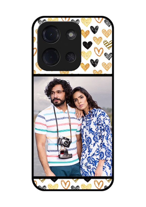 Poco C85 5G Custom Glass Phone Case - Love Symbol Design