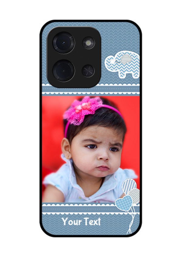 Poco C85 5G Custom Glass Phone Case - With Kids Pattern Design