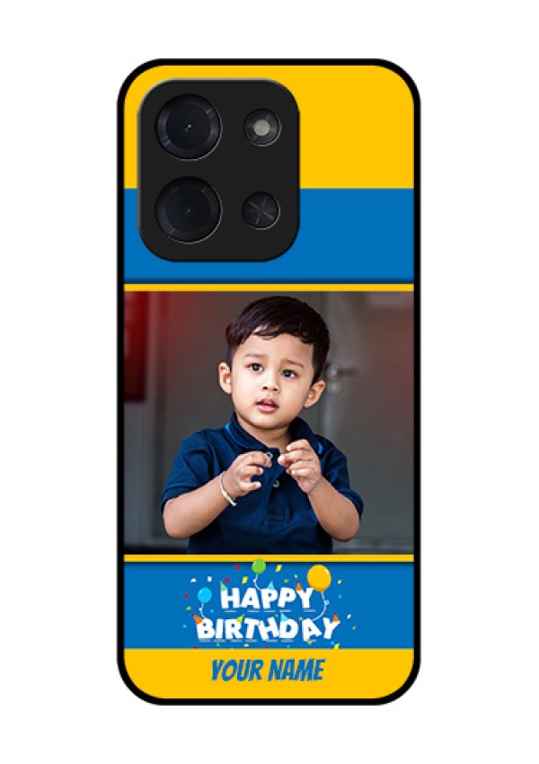 Poco C85 5G Custom Glass Phone Case - Birthday Wishes Design