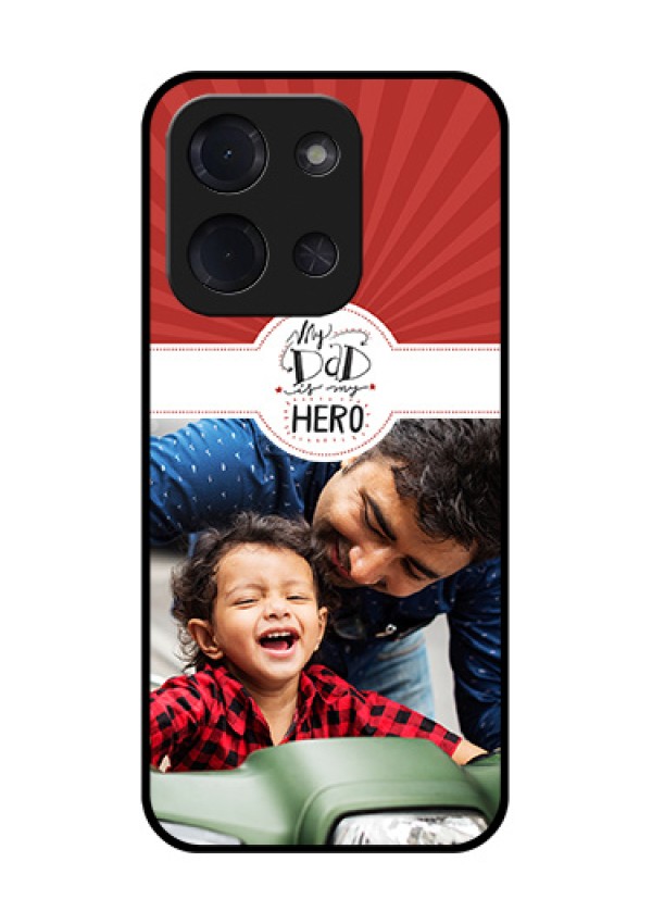 Poco C85 5G Custom Glass Phone Case - My Dad Hero Design