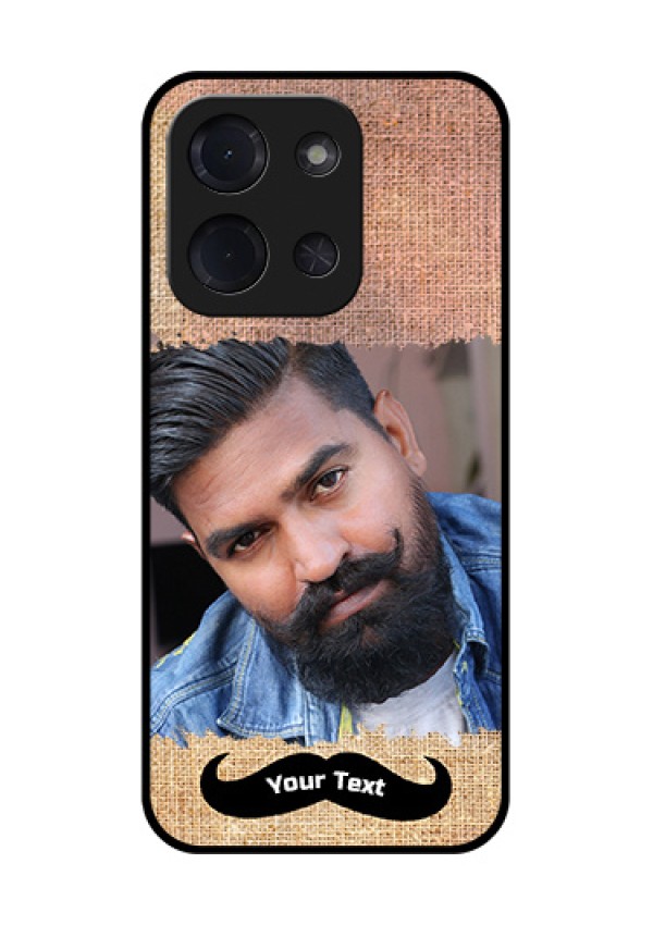 Poco C85 5G Custom Glass Phone Case - With Texture Design
