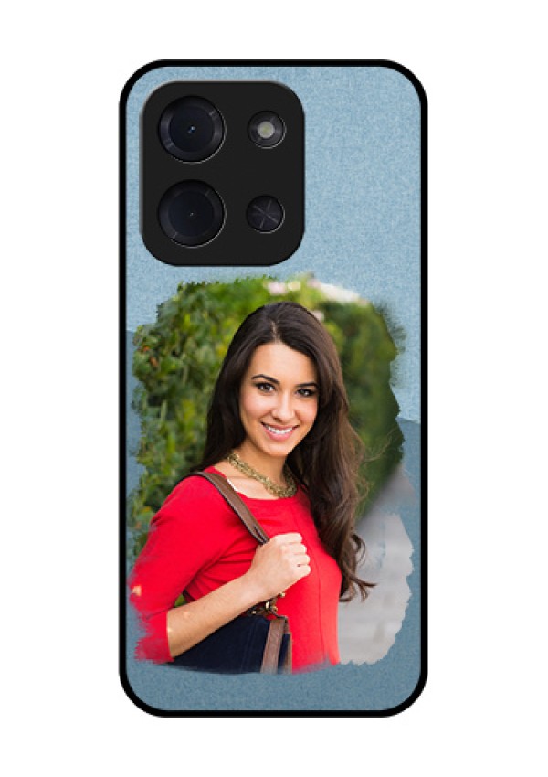 Poco C85 5G Custom Glass Phone Case - Grunge Line Art Design