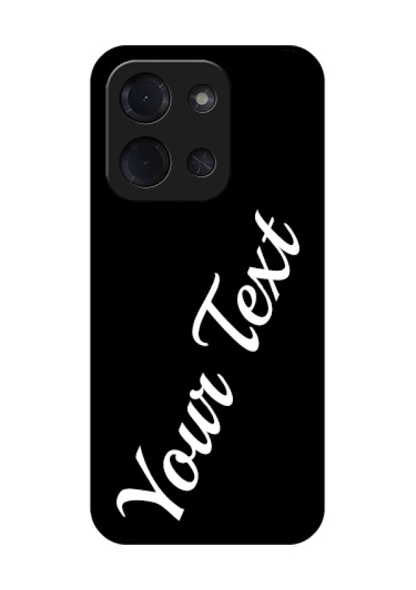 Poco C85 5G Custom Glass Phone Case - With Your Name Design
