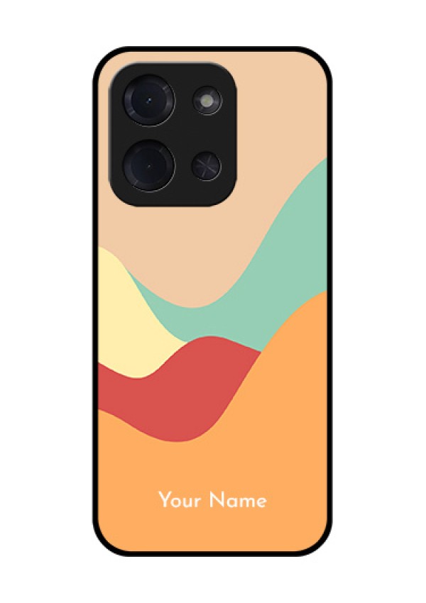 Poco C85 5G Custom Glass Phone Case - Ocean Waves Multi - Colour Design