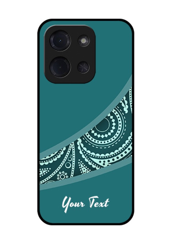 Poco C85 5G Custom Glass Phone Case - Semi Visible Floral Design