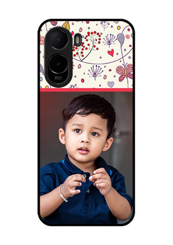 Poco C85x 5G Custom Glass Phone Case - Premium Floral Design