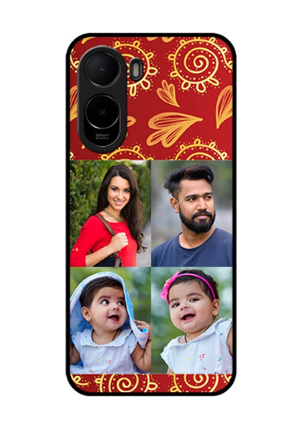 Poco C85x 5G Custom Glass Phone Case - 4 Image Traditional Design