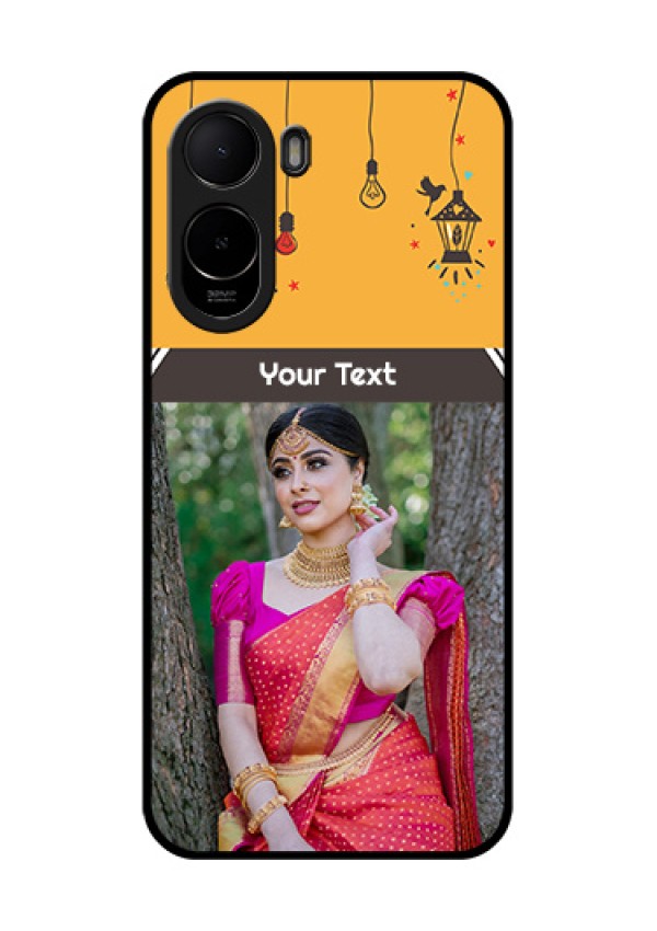 Poco C85x 5G Custom Glass Phone Case - With Family Picture And Icons