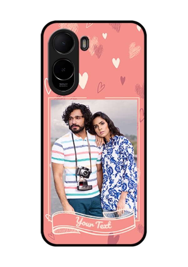 Poco C85x 5G Custom Glass Phone Case - Love Doodle Art Design