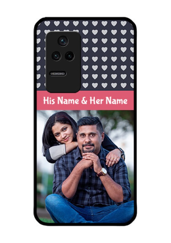 Poco F4 5G Custom Glass Mobile Case - Love Symbols Design