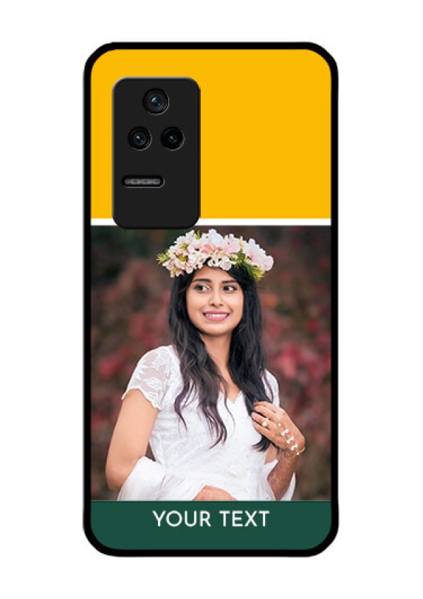Poco F4 5G Photo Printing on Glass Case - Love You Design