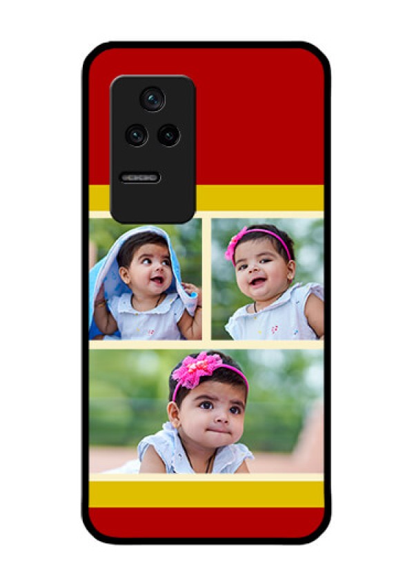 Poco F4 5G Custom Glass Mobile Case - Multiple Pic Upload Design