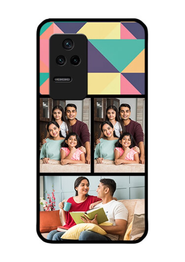 Poco F4 5G Custom Glass Phone Case - Bulk Pic Upload Design
