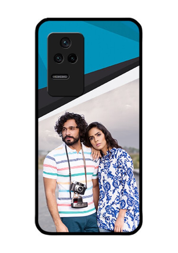 Poco F4 5G Photo Printing on Glass Case - Simple Pattern Photo Upload Design