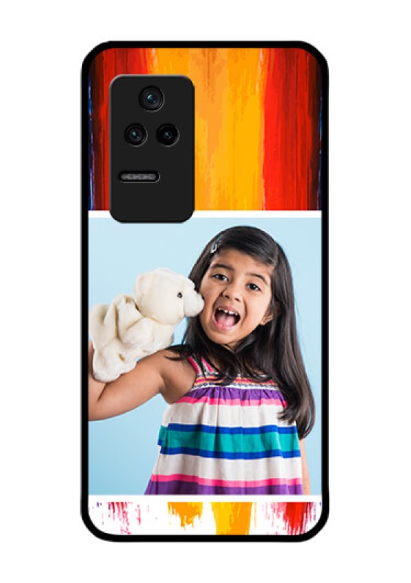 Poco F4 5G Personalized Glass Phone Case - Multi Color Design
