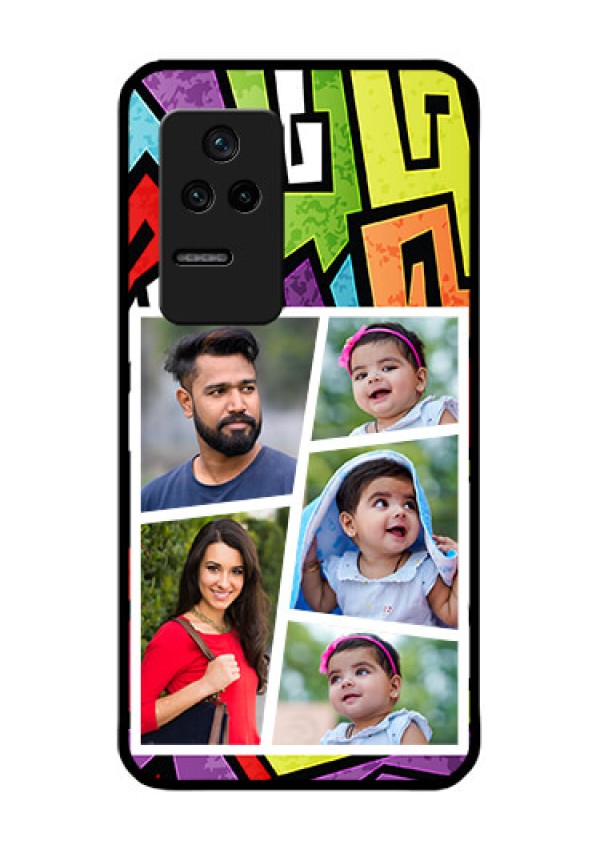 Poco F4 5G Custom Glass Phone Case - Graffiti pattern Design