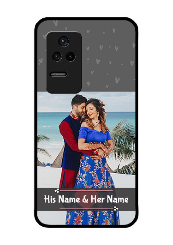Poco F4 5G Custom Glass Mobile Case - Buy Love Design with Photo Online