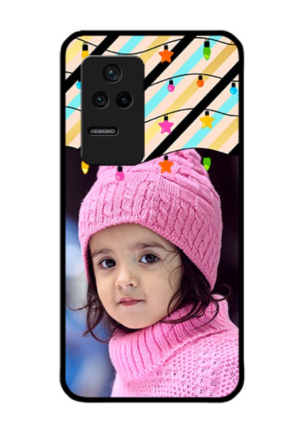 Poco F4 5G Custom Glass Mobile Case - Lights Hanging Design