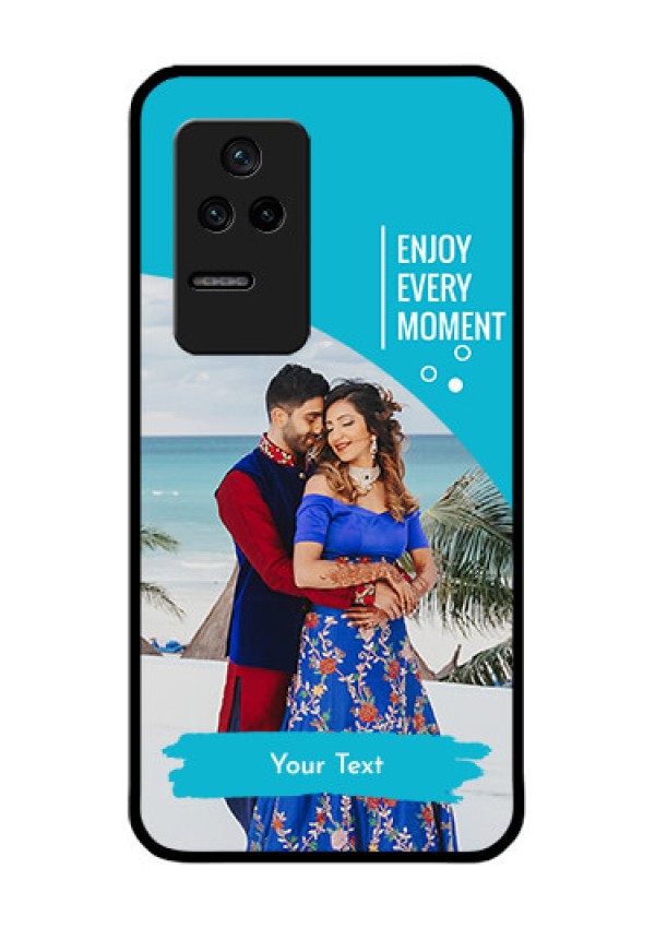 Poco F4 5G Custom Glass Mobile Case - Happy Moment Design