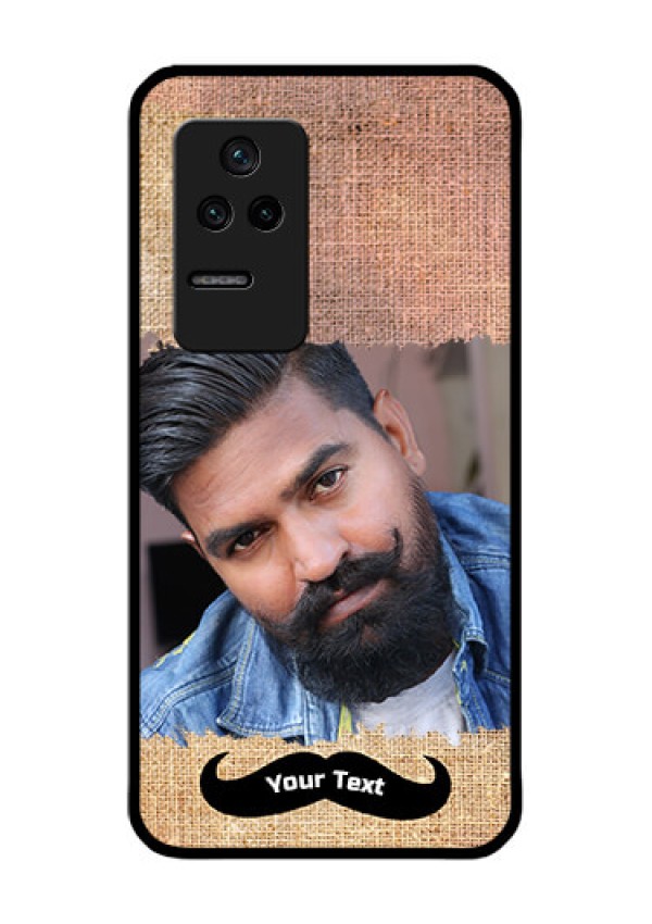 Poco F4 5G Personalized Glass Phone Case - with Texture Design