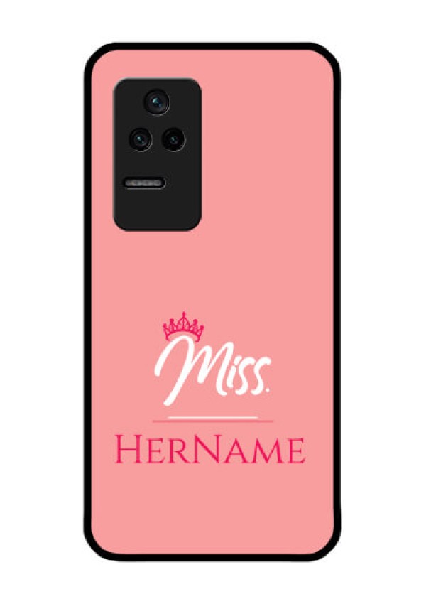 Poco F4 5G Custom Glass Phone Case Mrs with Name