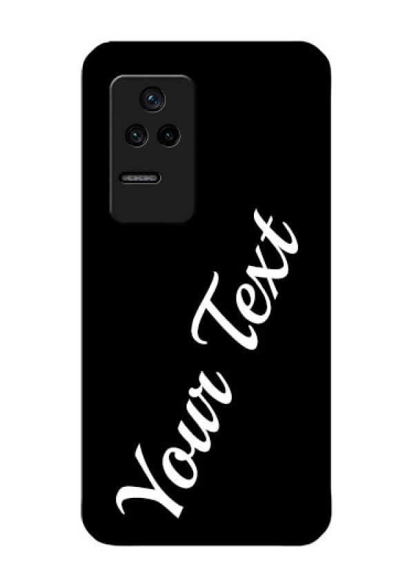 Poco F4 5G Custom Glass Mobile Cover with Your Name