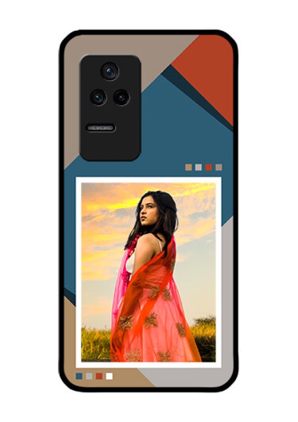 Poco F4 5G Personalized Glass Phone Case - Retro color pallet Design