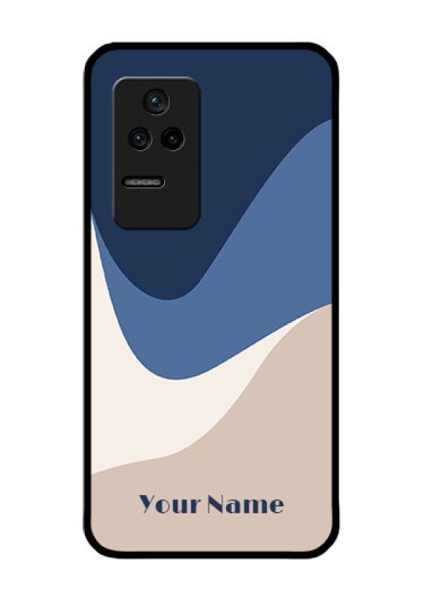 Poco F4 5G Custom Glass Phone Case - Abstract Drip Art Design