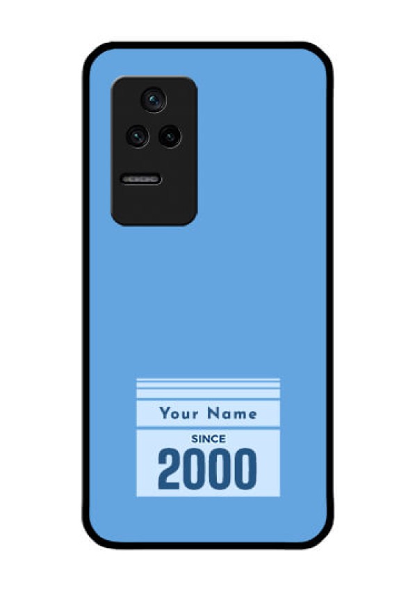 Poco F4 5G Custom Glass Mobile Case - Custom Year of birth Design