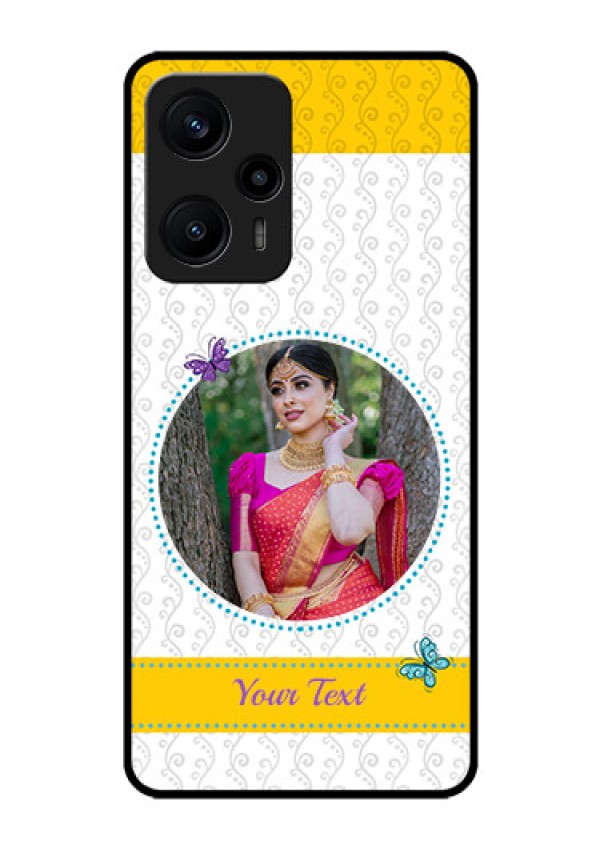 Poco F5 Custom Glass Mobile Case - Girls Premium Case Design