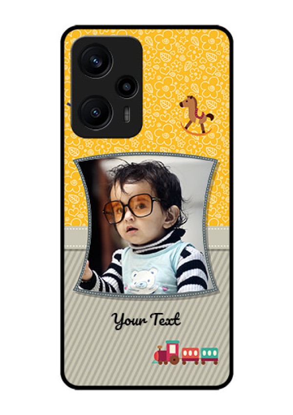 Poco F5 Personalized Glass Phone Case - Baby Picture Upload Design